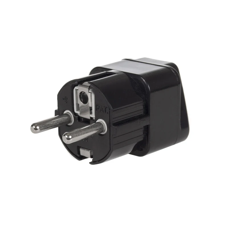 Universal adapter för uttag från Storbritannien till EU svart Maclean MCE155