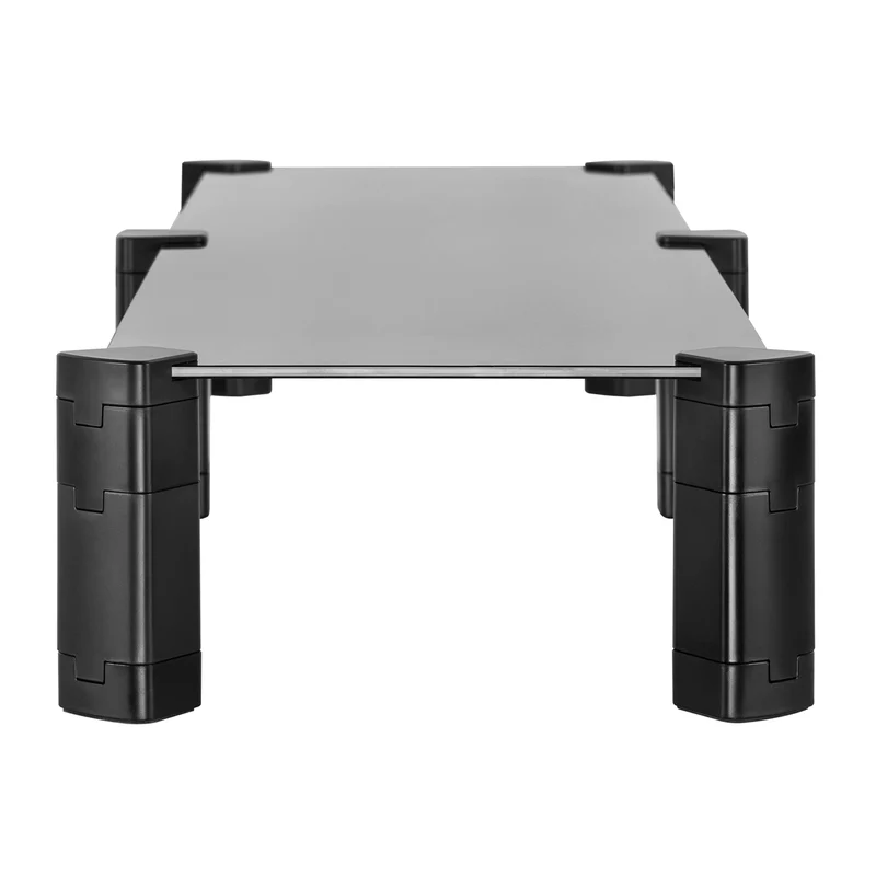 Maclean MC-936 Dubbel Stativ För Två Bildskärmar Max. 20kg Härdat Glas (1029x285x127mm)