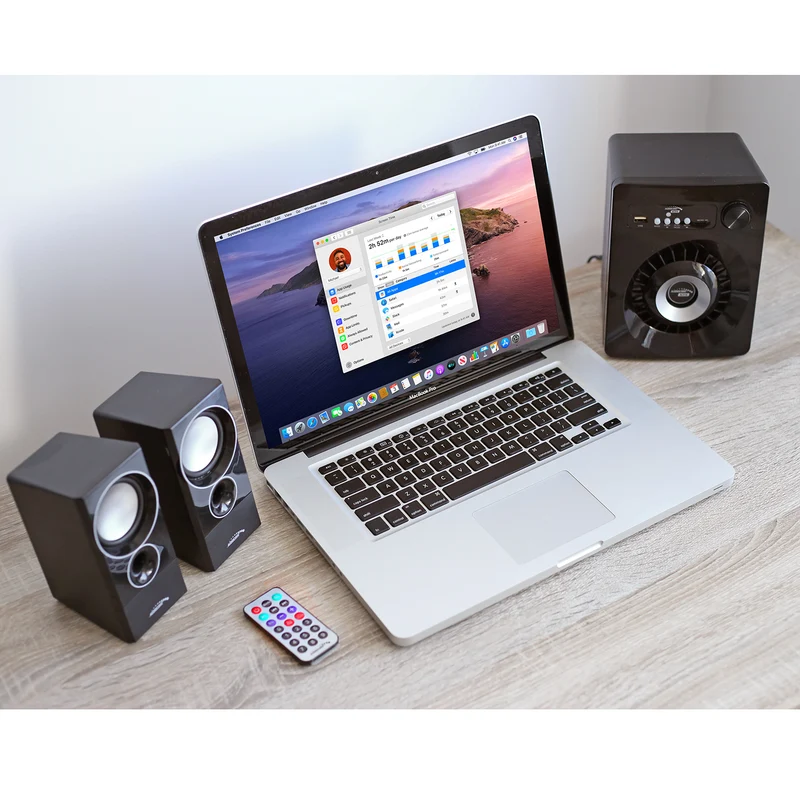 Bluetooth 2.1 högtalarset Audiocore AC910 FM-radio, TF-kortingång, AUX, USB-strömförsörjning