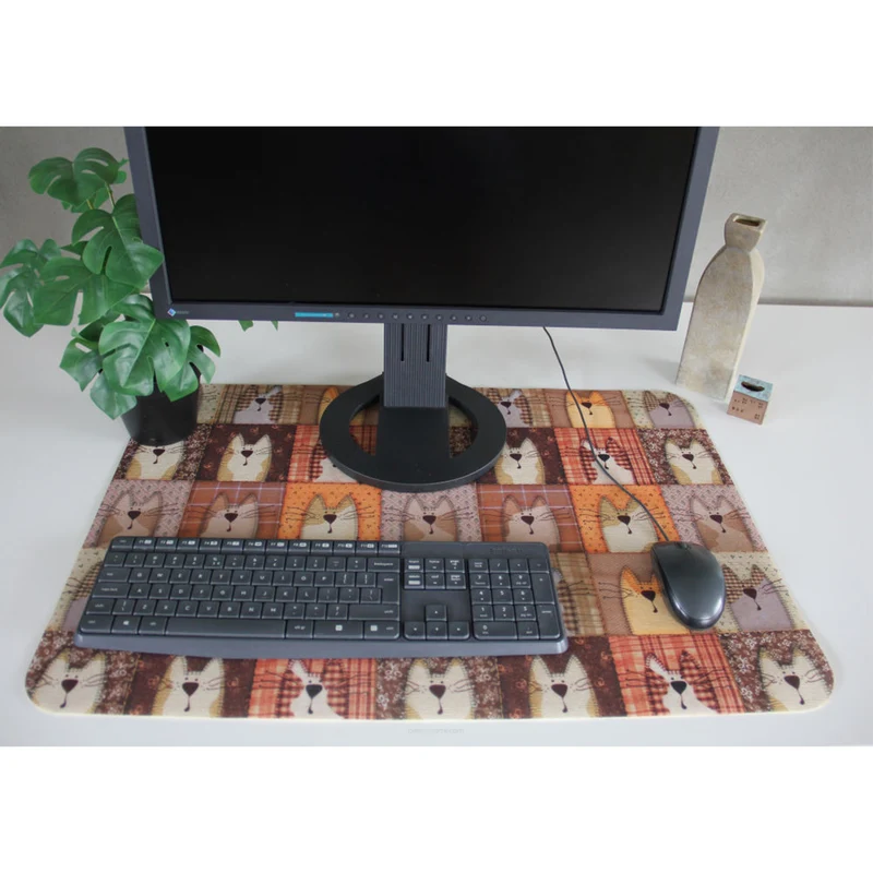 Bertoni-skrivbordsunderlägg, av filt, 50x70 cm, Pexeso Beige