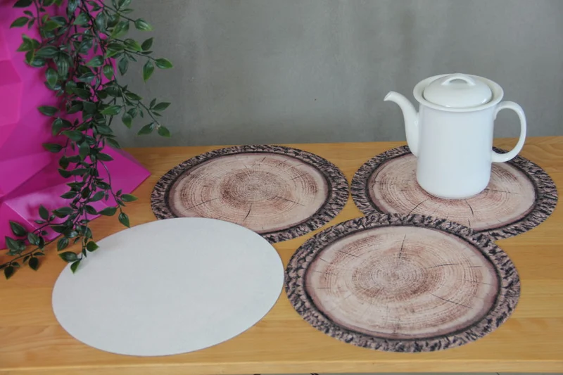 Bertoni bordsunderläggsset, 4 delar, rund, 33 cm, Robina