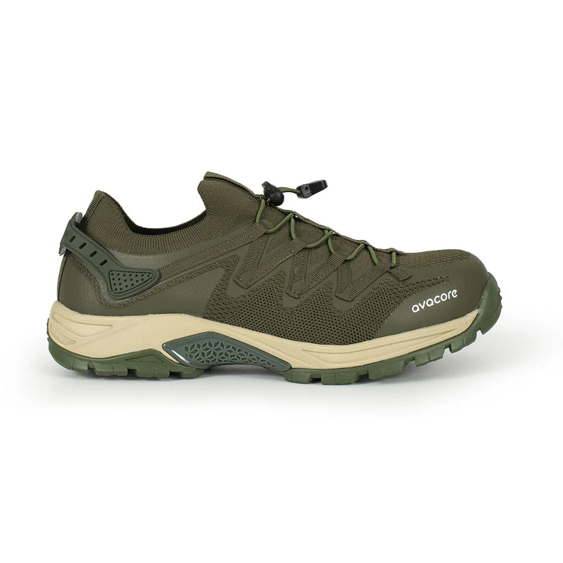 AVACORE halvstövlar, slipspin, khaki, storlek 42, MILTREKK