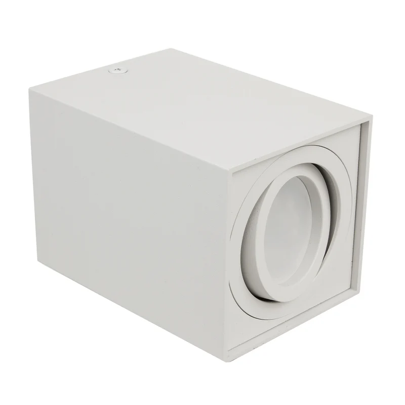 Halogen spotlight GU10 MCE426 W, 80x80x115mm, fyrkantig, aluminium, färg vit