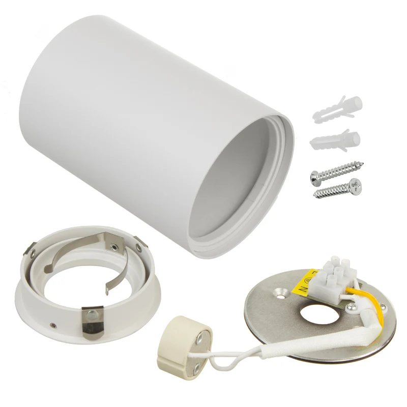Halogen spotlight GU10 MCE422, 80x115mm, aluminium, vit