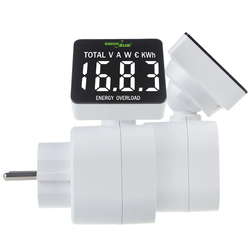 GreenBlue energimätare, wattmätare, 16A, max. 3680W, subminne, GB620 F