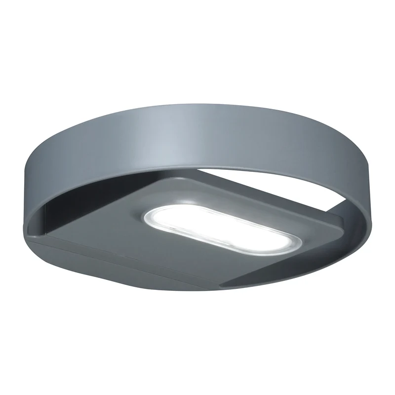 GreenBlue GB130 LED 3W cirkulär solcellslampa för vägg