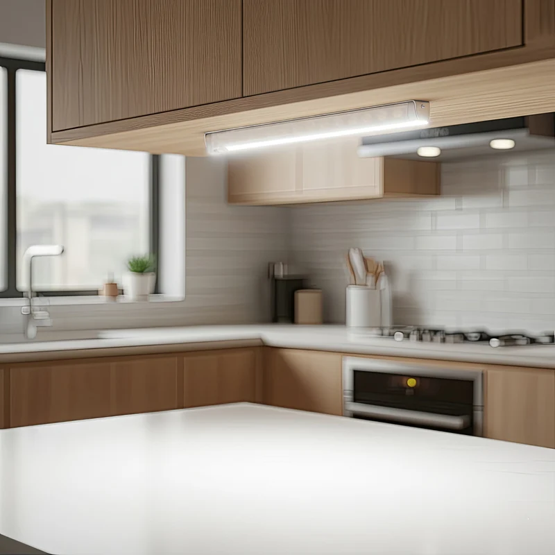 Maclean LED-köksbelysning, underskåp 9 SMD, batteridriven, PIR-sensor på/av, MCE166