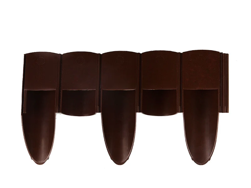Cellfast trädgårdsstaket, träimitation, frostbeständigt, längd 2,4 m, färg brun, 34-031