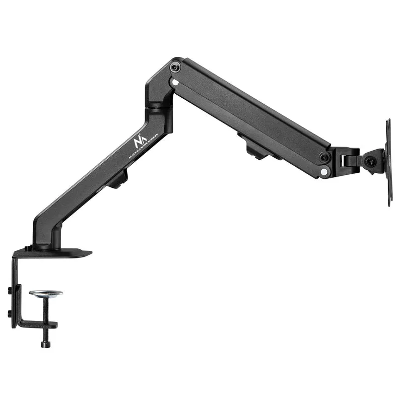 Universellt skrivbordsfäste för bildskärm Maclean, mekanisk fjäder 17"-27" 7kg, VESA 75x75,100x100, MC-906