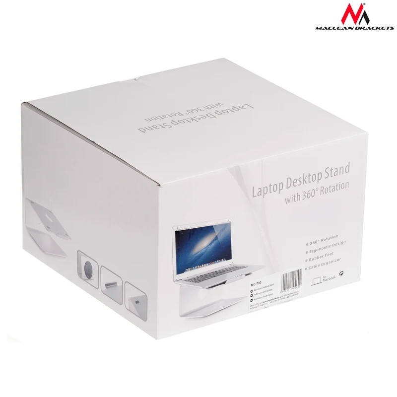 Laptopstativ Maclean, aluminium, silver, MC-730
