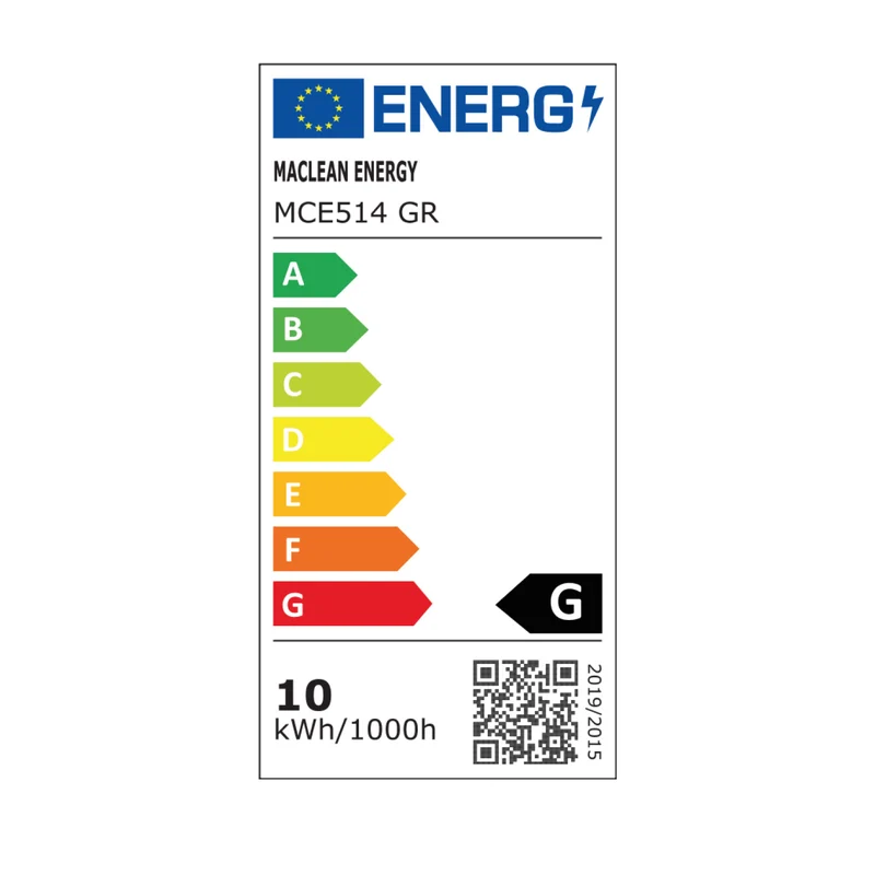 Maclean LED-lampa grå 10W 700lm IP65 neutralvit 4000K