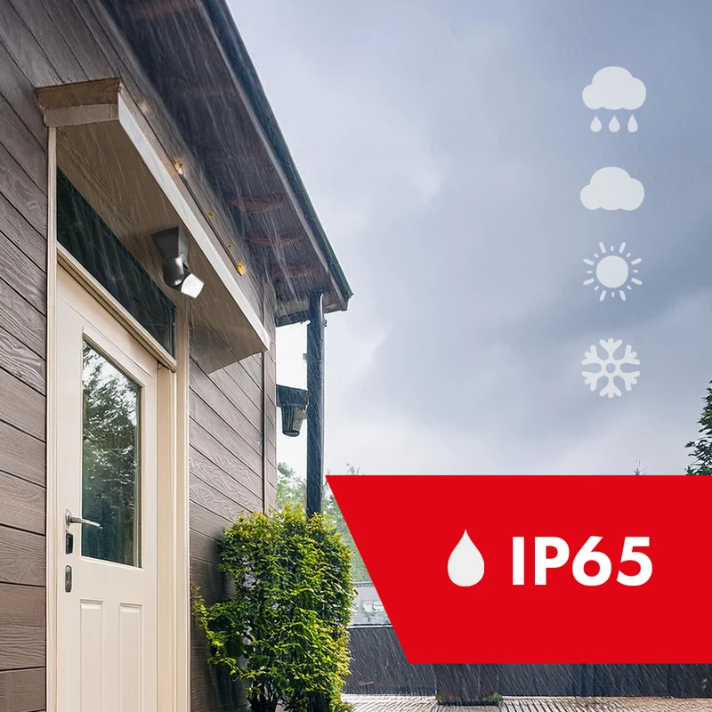 Maclean infraröd PIR-rörelsedetektor IP65 grå räckvidd 12m MCE201 GR