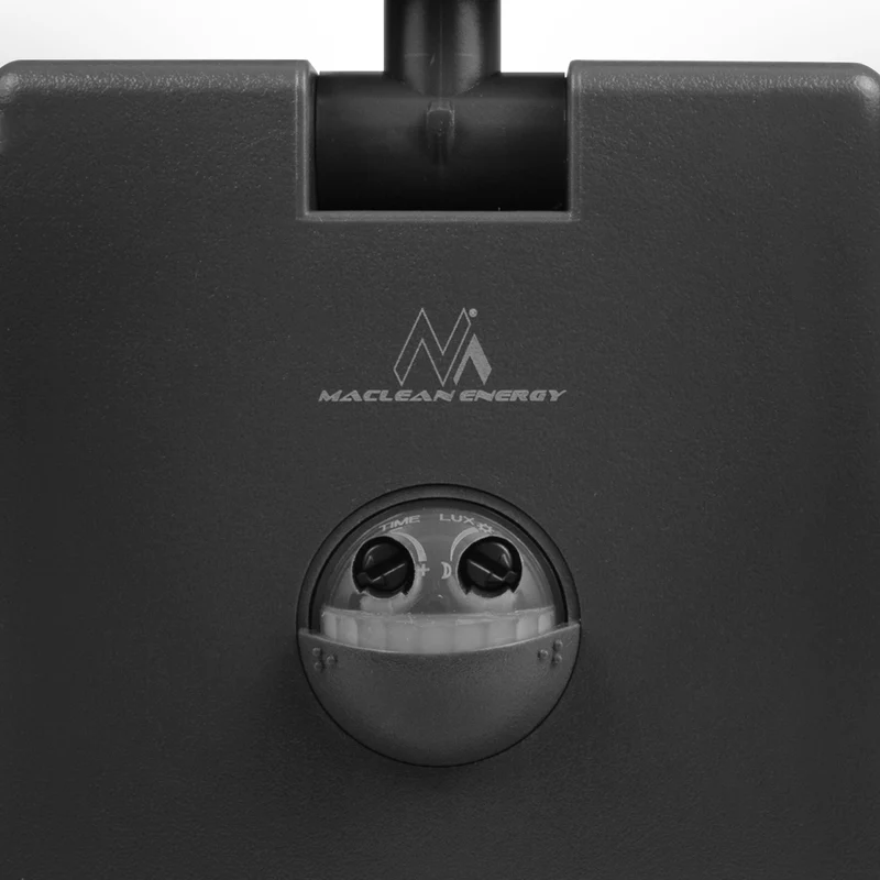 Maclean grå 10W IP65 800lm 4000K LED-lampa med rörelsesensor
