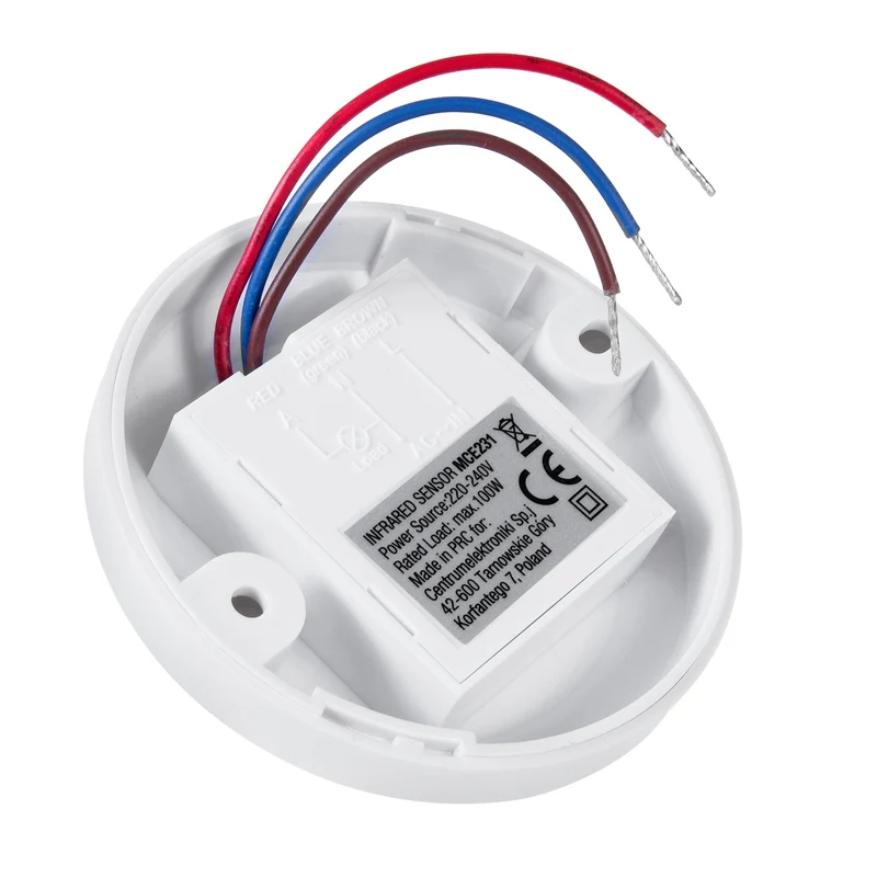 PIR-motionssensor taksensor Maclean Energy MCE231 max 100W (LED) räckvidd 6m