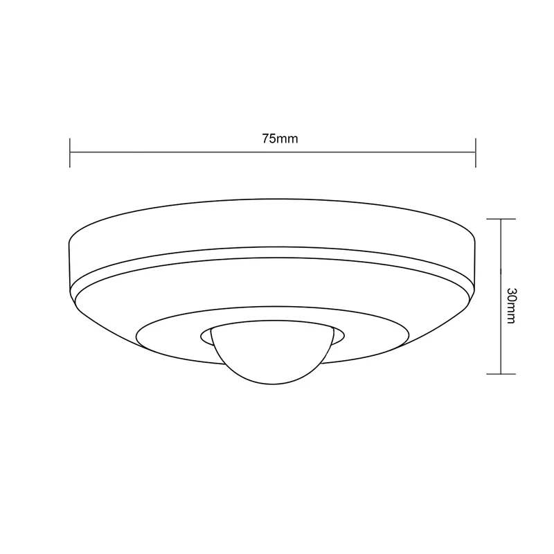 PIR-motionssensor taksensor Maclean Energy MCE231 max 100W (LED) räckvidd 6m
