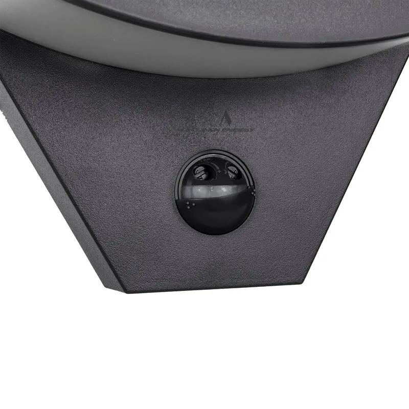 Maclean Energy MCE290 B LED-lampa med infraröd rörelsesensor 800lm 10W IP54 svart