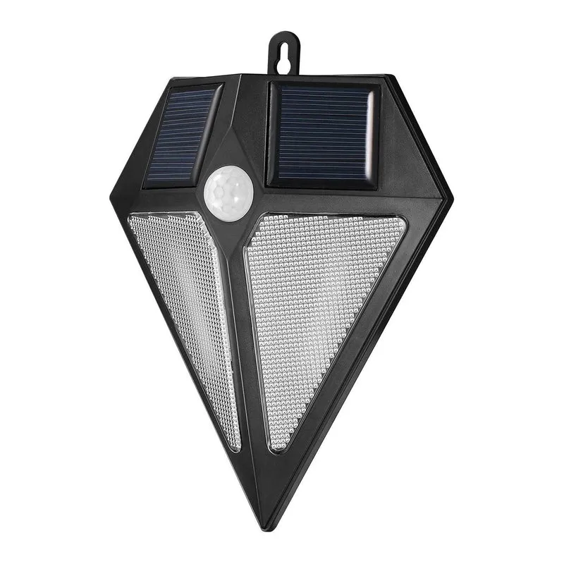 Maclean LED-lampa, solenergi, väggmonterad, med rörelsedetektor, 6 lysdioder, 2x solenergi, MCE168