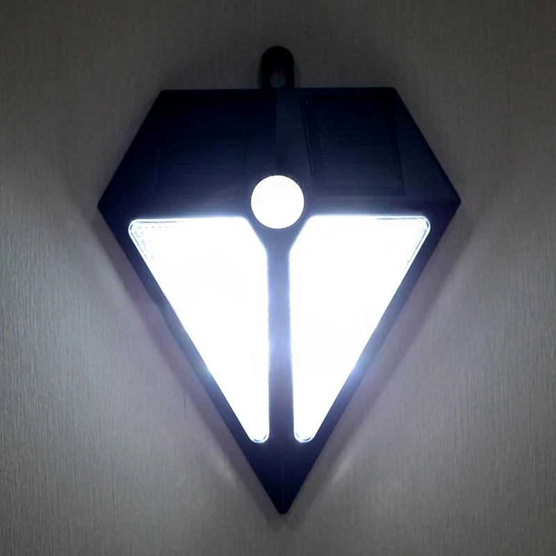 Maclean LED-lampa, solenergi, väggmonterad, med rörelsedetektor, 6 lysdioder, 2x solenergi, MCE168