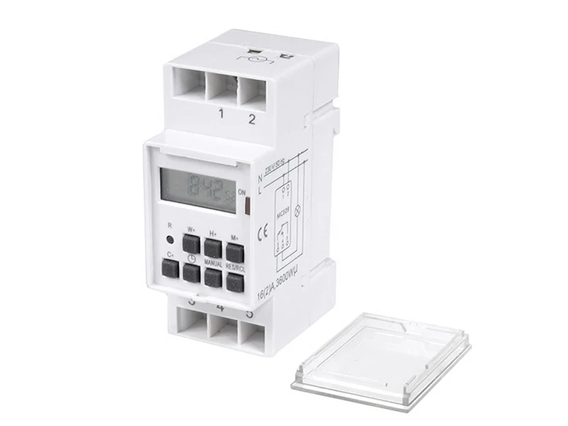 Maclean digital timer, DIN-skena, 10 program, max 156 program, 3600W, MCE09