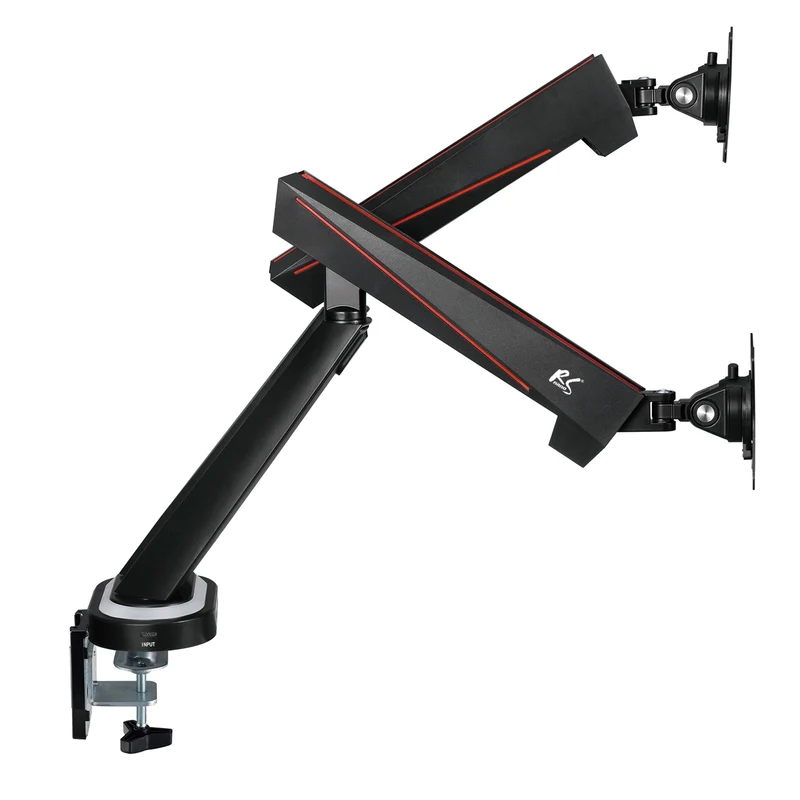 NanoRS RS887 spelhandtag för 2 LCD-skärmar 17-32 "2x 8 kg (max 16 kg) vesa 75x75 och 100x100