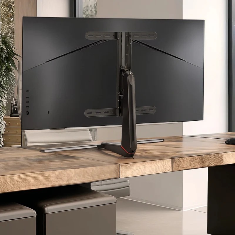NanoRS RS167 Gamingmonitorstativ Höjdjusterbart RGB LED 32-55" Max. VESA 400x400 Max. 40kg