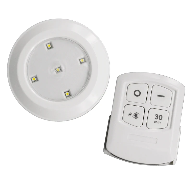 Maclean 6 LED-lampor, set med fjärrkontroll, batteridriven, 3xAA, MCE165