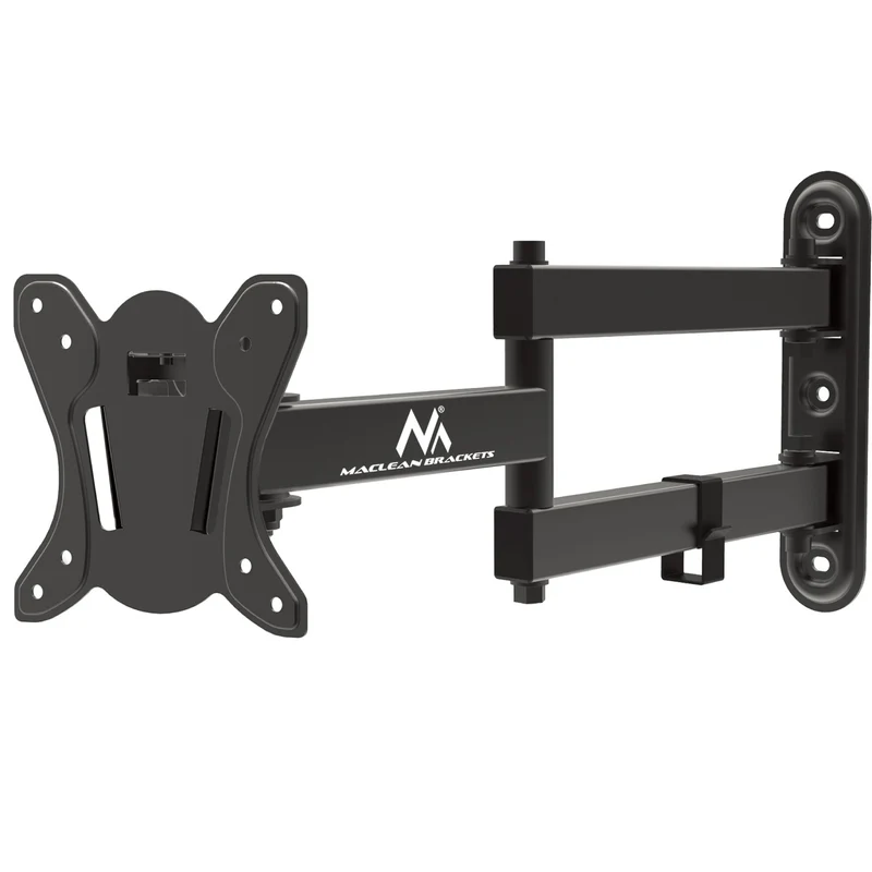 Maclean-fäste för TV eller bildskärm, max. VESA 100x100, 13-32", 30kg, svart, MC-417