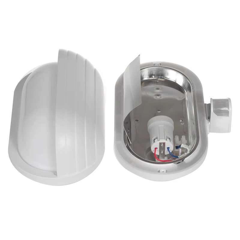 Maclean väggarmatur, med PIR-sensor, max. 60W, 180°, MCE33 W + LED 8W