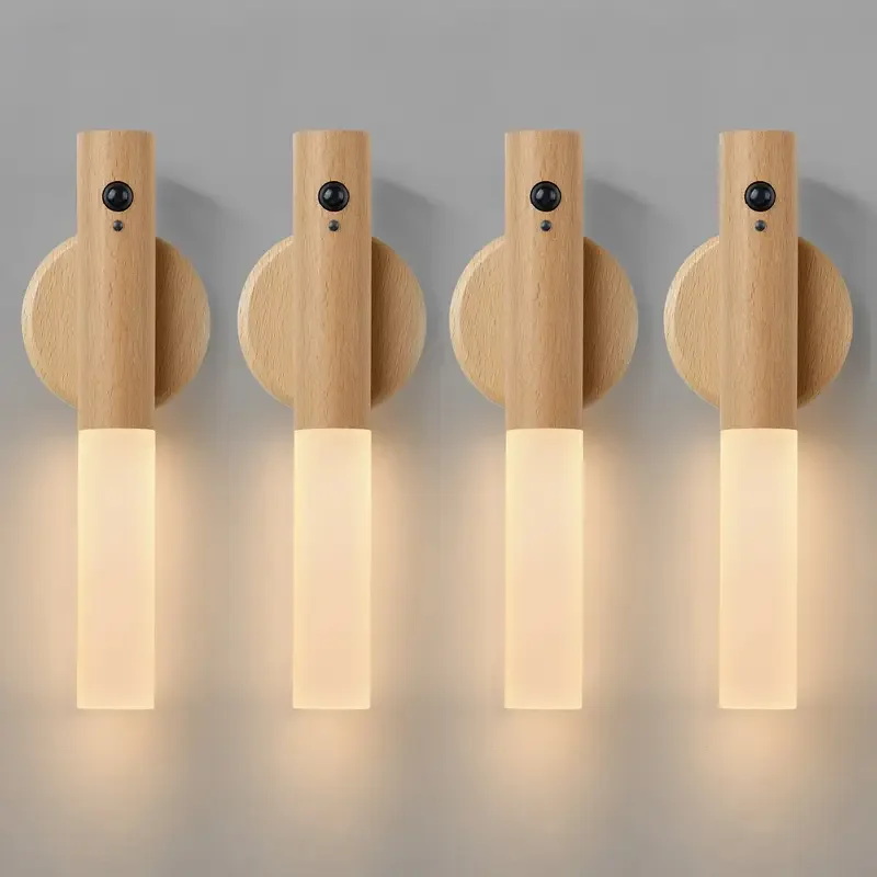 Genopladelig LED Natlys med Bevægelsessensor & Magnetisk Montering