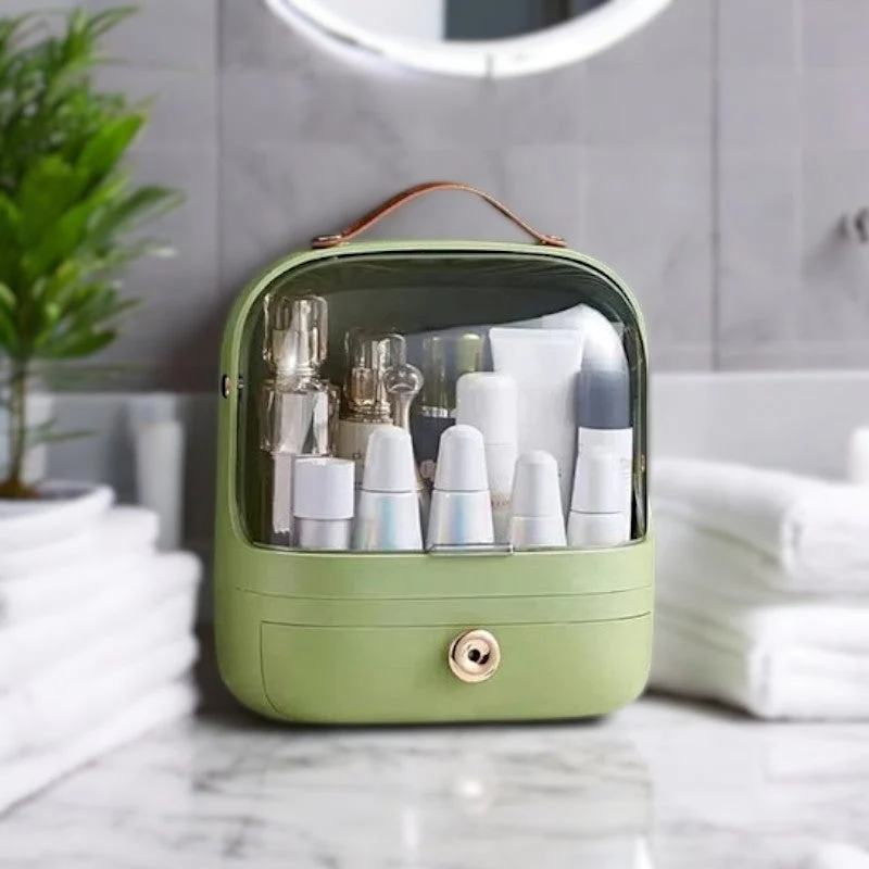 Vandtæt Makeup Organizer med Flere Rum - Stilfuld Opbevaring
