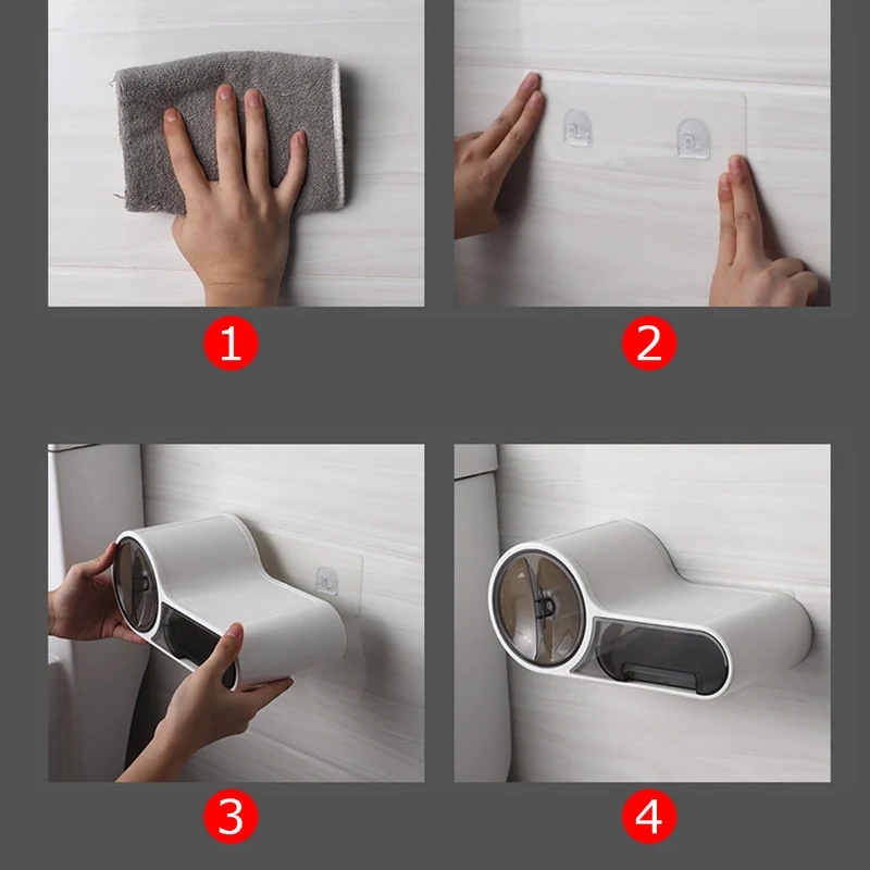 Vandafvisende Toiletpapirholder til Stilet Opbevaring