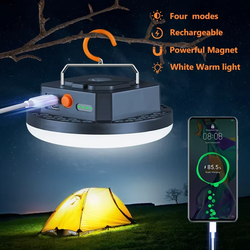 Genopladelig LED Campinglanterne til Udenfor – Lys til Eventyr