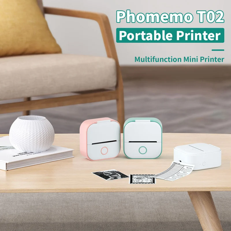 Oplev Øjeblikkelig Fotoudskrivning med Bærbar Mini Printer