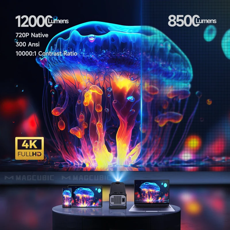Forvandl dit hjem med en 4K Mini Projektor - Fantastisk billedkvalitet